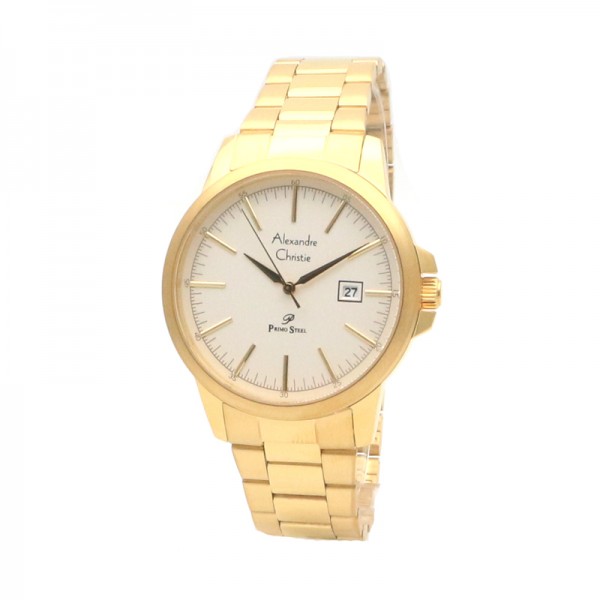 Alexandre Christie AC 1008 Gold White Man MDBGPSL